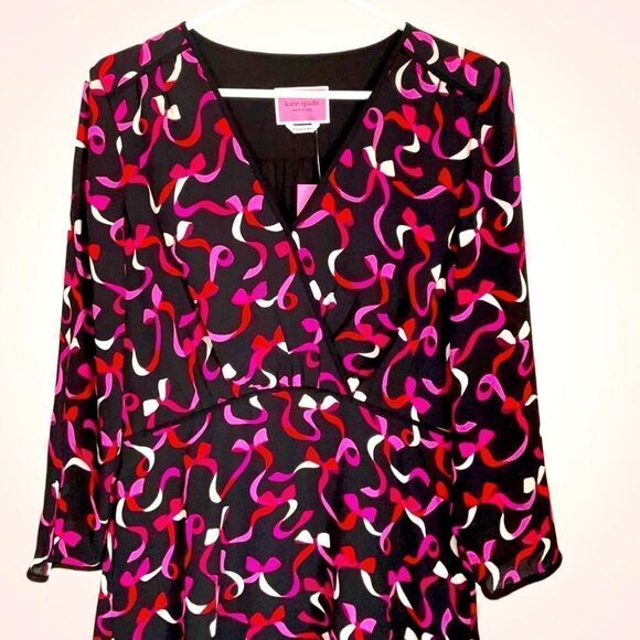 KATE SPADE NWT RIBBON DRESS SIZE 6 - Picture 3 of 12